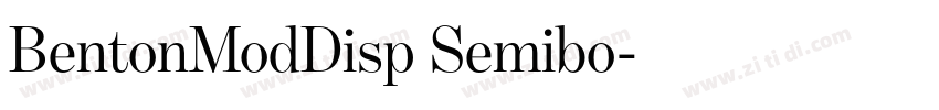 BentonModDisp Semibo字体转换